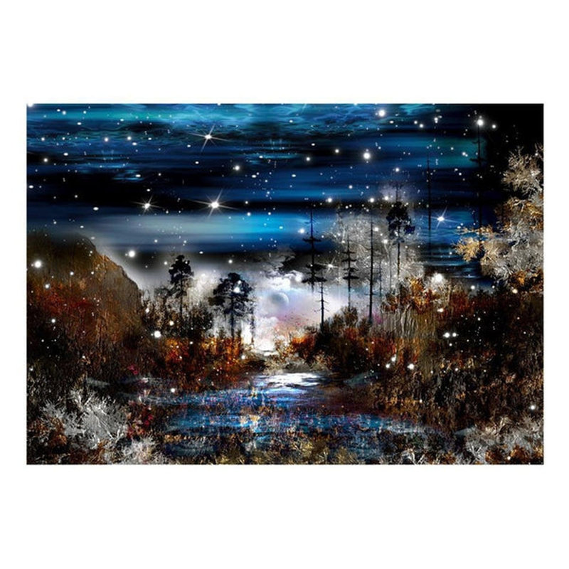 Panneau mural Frediano Night in the Forest, L 110 po x l 157 po
