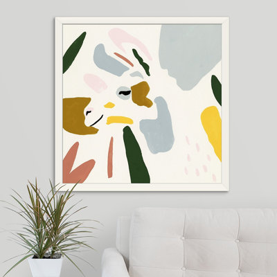" Color Block Llama IV " Watercolor and Acrylic Print
