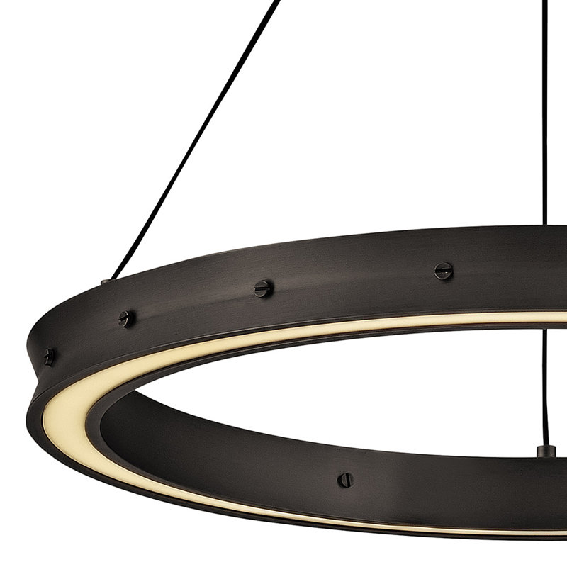 ALTHEA Chandelier, Satin Black, 22.25" H x 26" W x 26" D