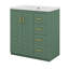 Ensemble de meuble-lavabo 30 po avec lavabo en céramique et porte à 3 tiroirs-1257265177