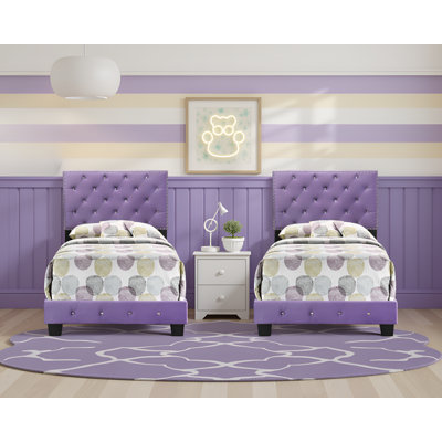 Ensemble de 2 lits en velours Modena