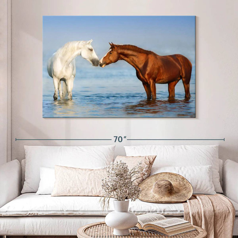 Brampt Beach Horses, 34" H x 51" W