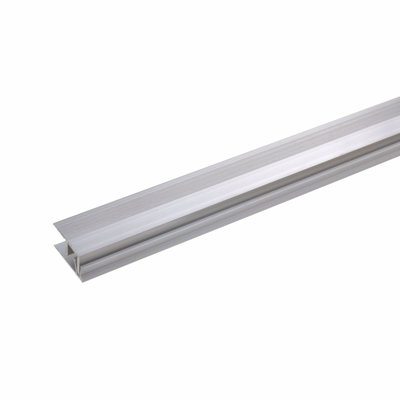 Abschlussprofil 21,5 x 7-10mm - Aluminium gebohrt