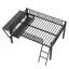 Lit mezzanine avec bureau et DEL Gaming Mid
