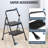 2-Step Steel Lightweight Folding Step Stool-1582819944