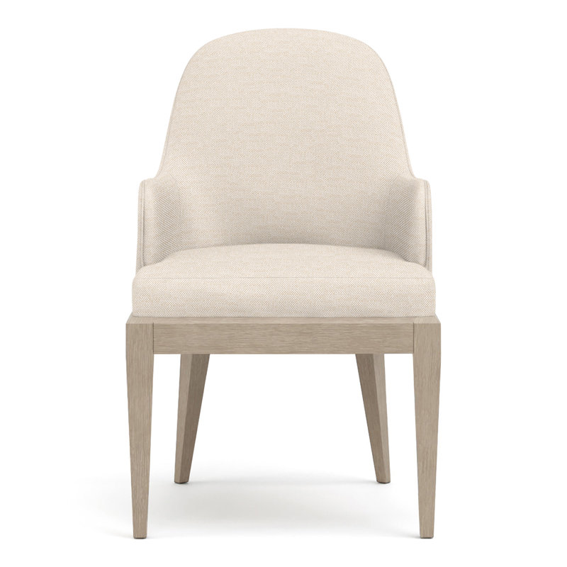 Chaise avec accoudoirs rembourrée Maidstone, Perigold ‑ os très chic, Banc de sable