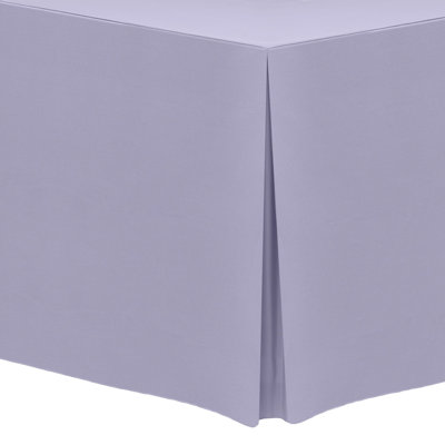 Ultimate Textile, paquet de 2, 6 pi Nappe ajustée en polyester - convient aux tables rectangulaires de 30 po x 72 po - H 42 po, brun foncé espresso