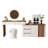70.87"Luxury-Style Creamy Style Dressing Table and Chest