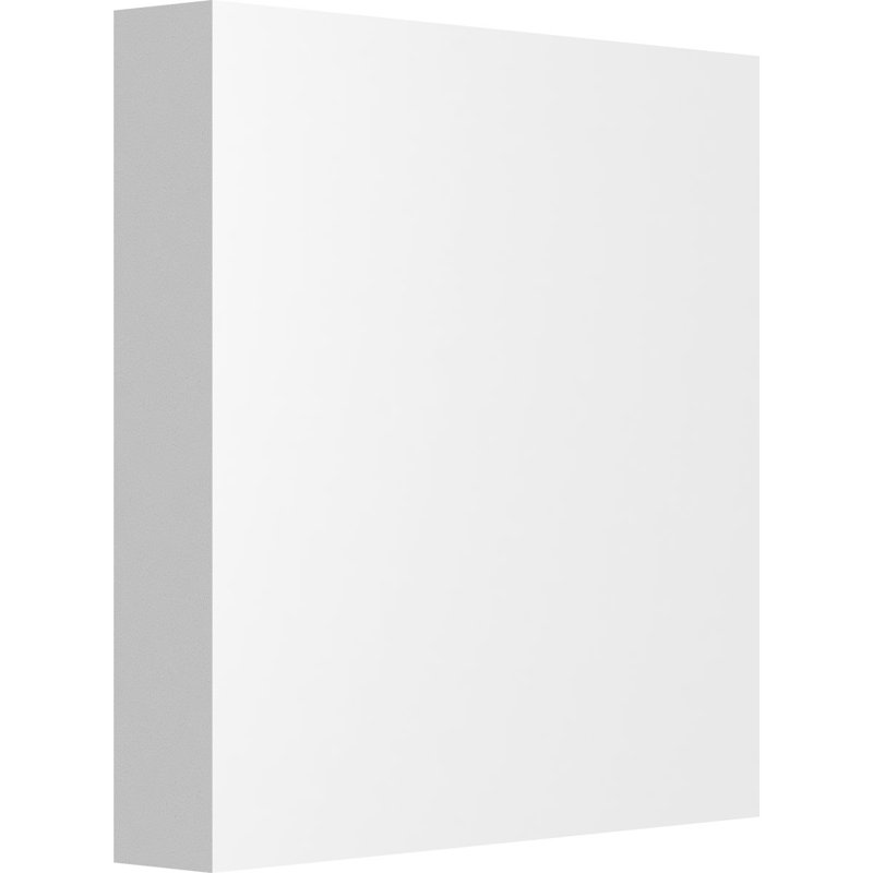 Rosette standard Sedgwick avec bord carré, H 3 po x l 3 po x p 0,5 po