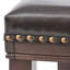 Tabouret de selle avec garniture cloutée