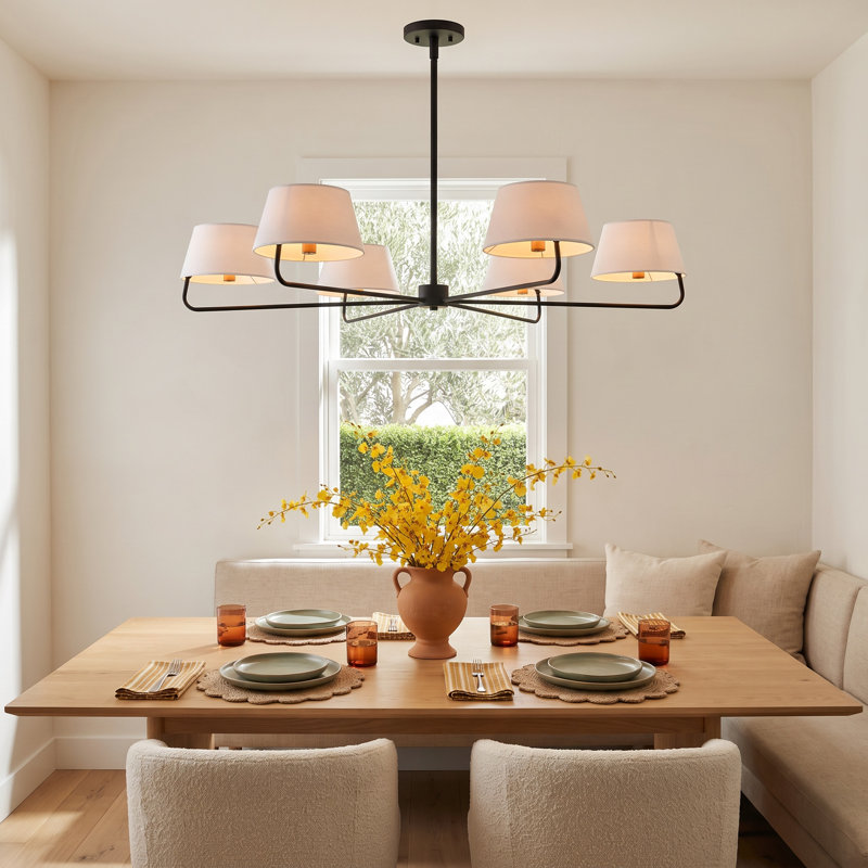 Applecroft 6-Light Chandelier in Matte Black