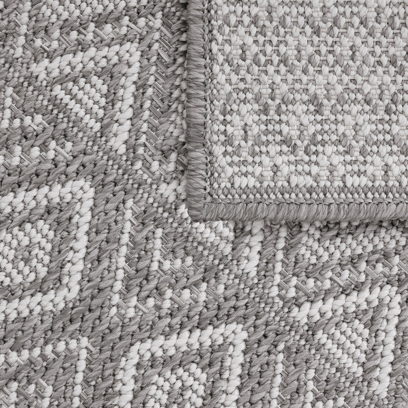 Arlyle Geometric Indoor / Outdoor Rug, Rectangle 3'11" x 5'3"