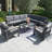 8 - Person Patio Conversation Sets with Cushions