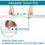 Tringle à rideaux à tension robuste pour paravent, tringle à rideau réglable sans perçage avec fixation solide, solution peu encombrante pour la salle de bain, la douche et la décoration intérieure