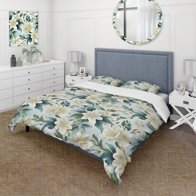 Ensemble de housse de couette Coastal Neutrals, Housse de couette pour grand lit et 2 taies décor