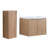 Modern Wall-Mounted Bathroom Vanity With Sink And Side Storage Cabinet