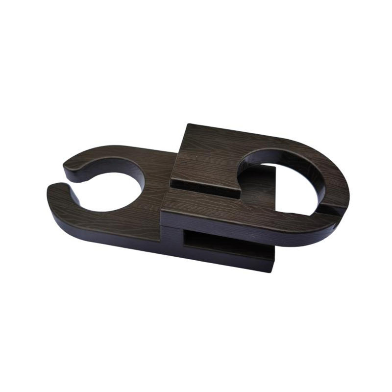 Porte-verres Adirondack double face et porte-gobelet, Marron foncé