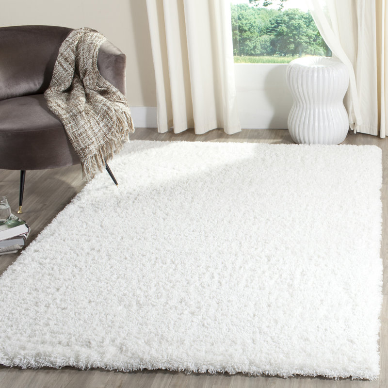 Jaydn Indie Shag Performance Solid Color Rug, Rectangle 4' x 6'