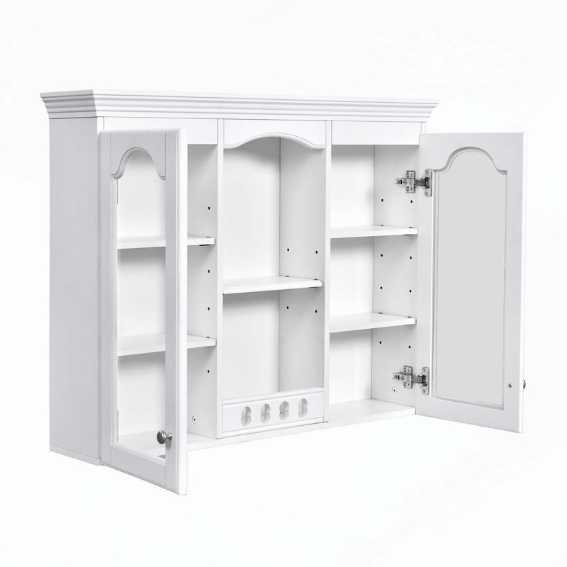 Armoire de salle de bain murale polyvalente avec rangement spacieux et design élégant
