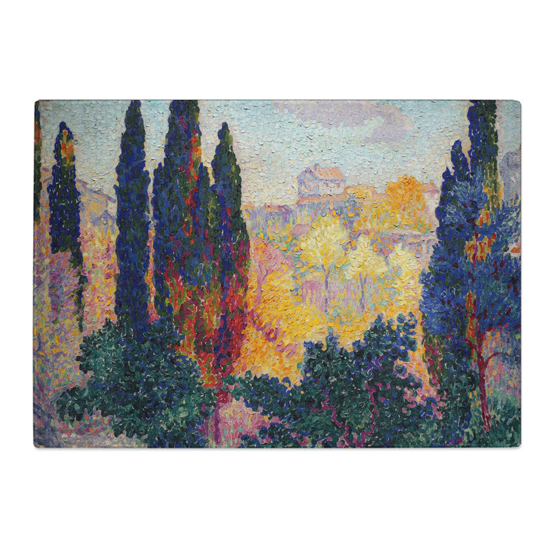 Cypresses by Henri-Edmond Cross Chopping Board, 20cm W x 28.5cm L