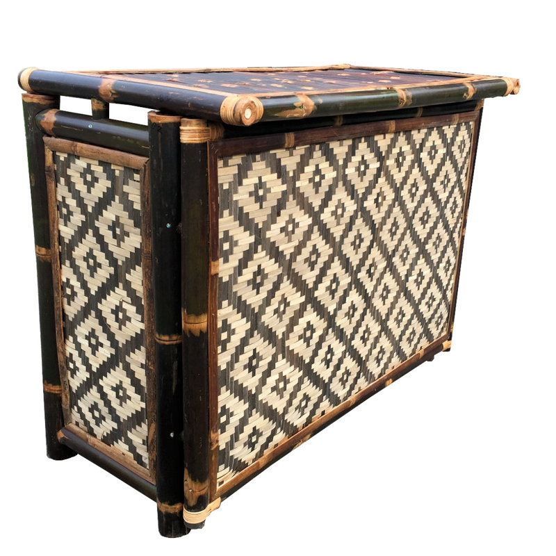 54 " L Solid Wood Bar Cabinet