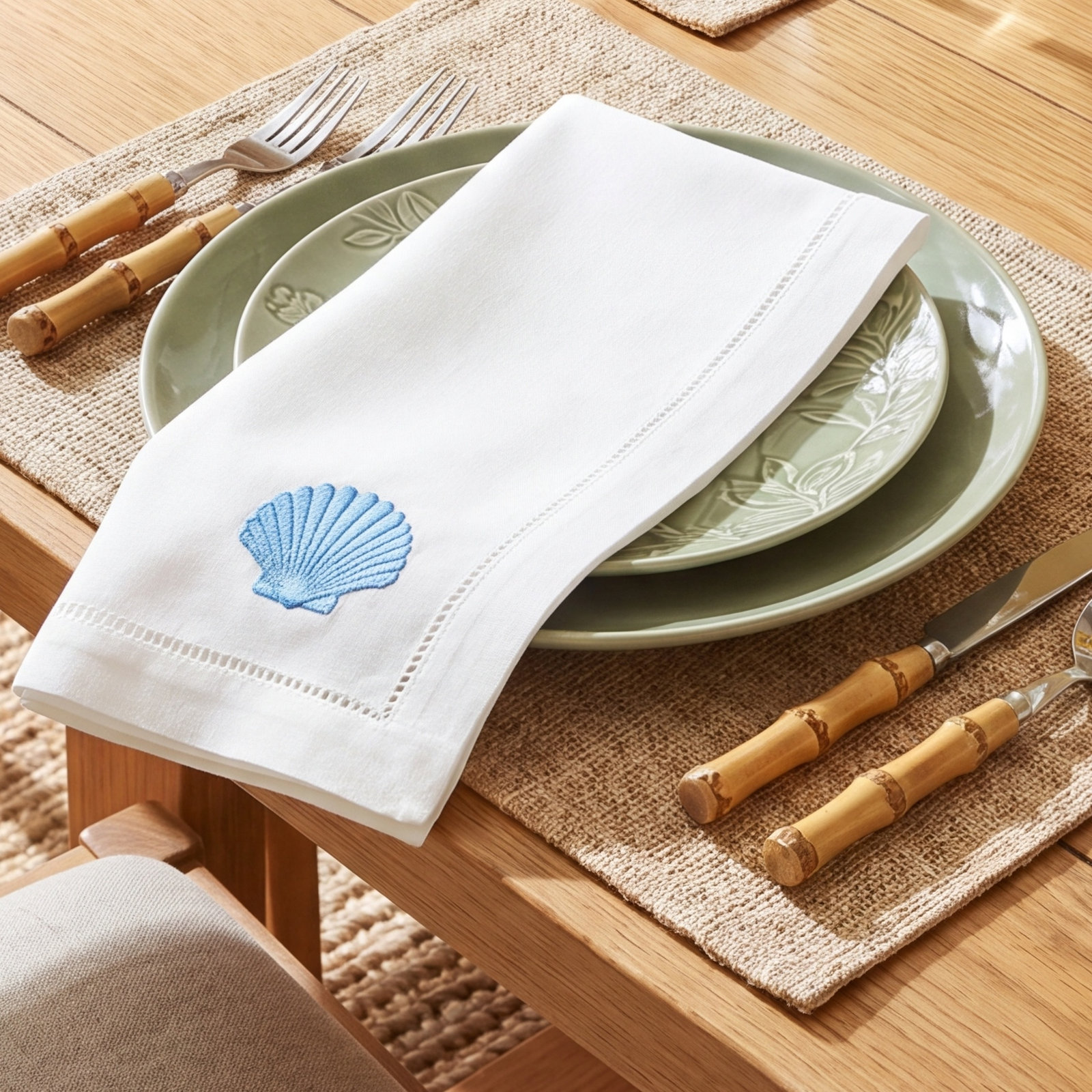 The Broderie Collection The Broderie Cotton Napkin