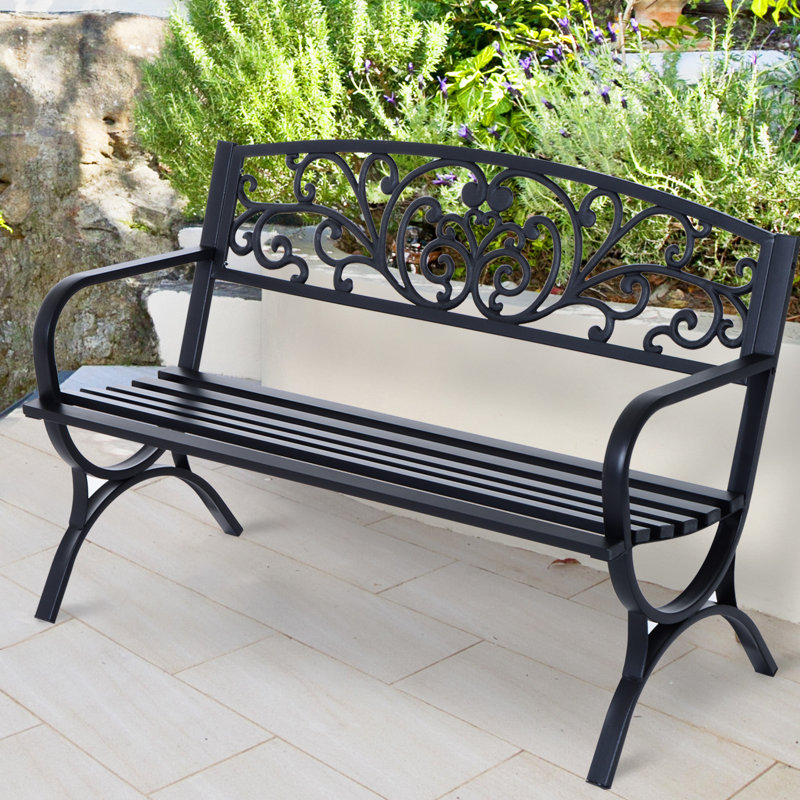 Banc de parc en acier et fonte Kerra