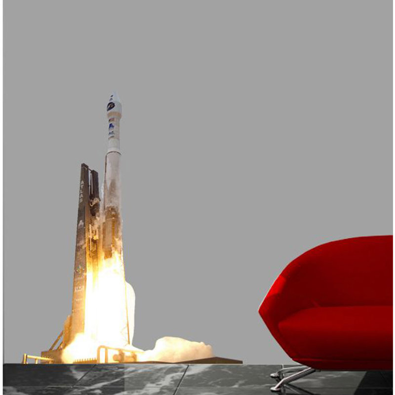 Adhésif décoratif fusée Atlas de la NASA, H 48 po x l 38 po