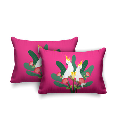 Coussin lombaire intérieur / extérieur Flocked Birds