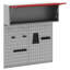 Tool Cabinet Set With Shelf 3 Pcs Powder-Coated Steel-334650472