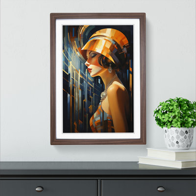Art Deco Woman Art Deco Art - Framed Print
