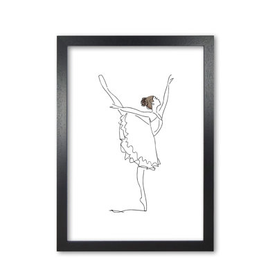 Ballet Dancer Line Drawing - Painting