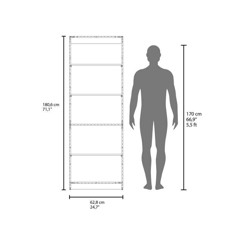 Ensemble de bibliothèque modulaire 3 pièces avec tablettes ouvertes pour des solutions de rangement flexibles et organisées