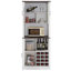 Grande armoire à vin de 76 po avec compartiments carrés et tablettes pour micro-ondes-991046782