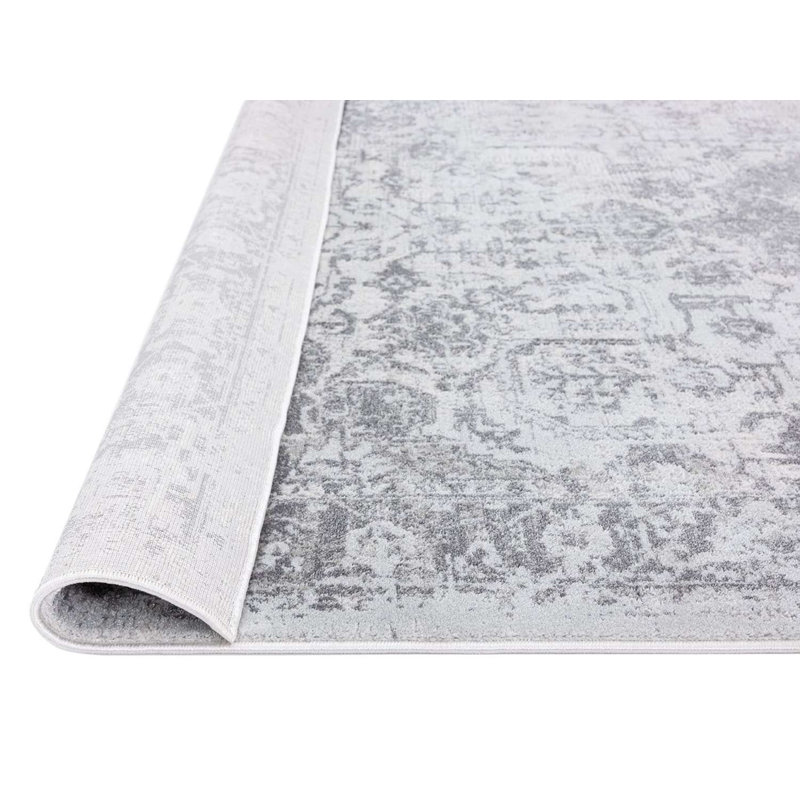 Tapis oriental en polypropylène tissé à la machine Carlysia, Tapis de couloir 2 pi 7 po x 10 pi