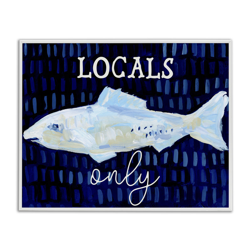 «Locals Only with Fish», estampe numérique par Jetty Home, LLC, H 11 po x l 14 po