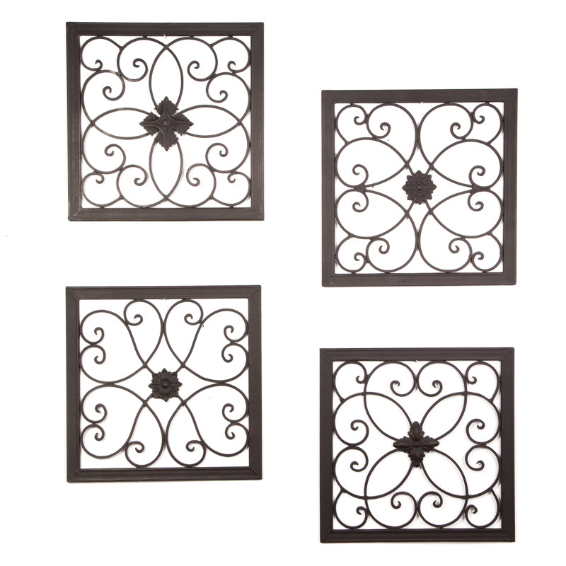 Traditional Plants & Flowers Wall Decor on Metal