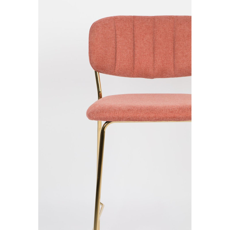 Jolien 26'' Counter Stool, Gold, Pink