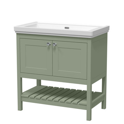 Bexley 830mm Single Bathroom Vanity with Integrated Fireclay Basin
