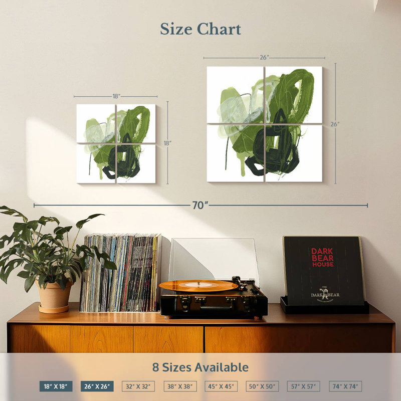 Jade Schematic I, 26" H x 26" W