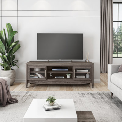 Meuble télé gris en bois flotté