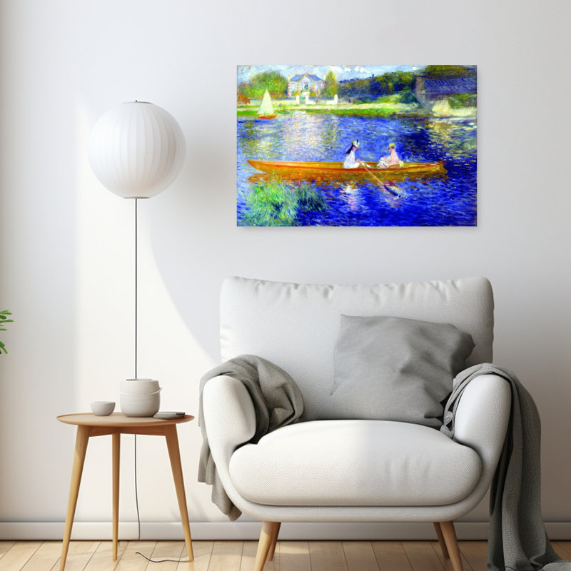 «La seine à Asnières», impression d'art classique, H 24 po x l 36 po