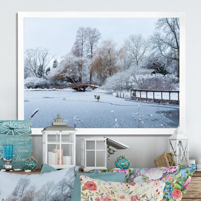 " Winter Bridge Scenery Photography "