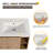 Ehonmwon 24'' Wall Mounted Single Bathroom Vanity with Ceramic Top, Floating Vanity with 1 Door and 1 Shelf