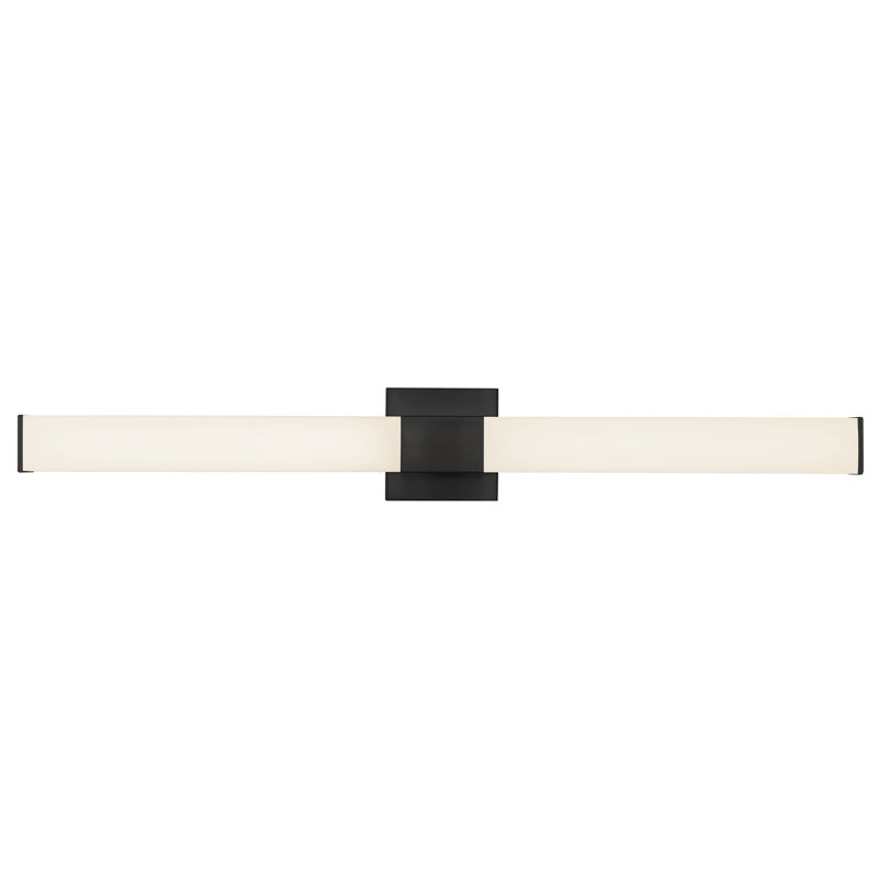 Vivi 36-in Black dimmable LED Wall Sconce, Matte Black