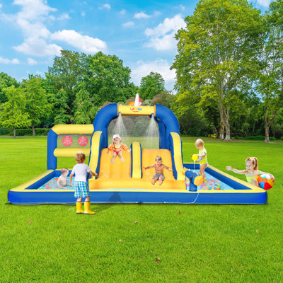 15.08' x 15.08' Bounce House with Slide and Air Blower