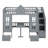 Bunk Bed With Changeable Table, Bunk Bed Turn Into Upper Bed And Down Desk-166528393-166528392