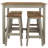 Poppy-Jo 4 - Person Pine Solid Wood Top Four Leg Dining Set-61354391