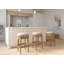 Tabouret de bar pivotant sans dossier, naturel patiné-1945291273