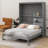 Practical Murphy Bed With Built-In Shelving Units-114463727
